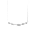 Women's titanium steel necklace with irregular pleated pendant in gold or steel electroplated finish