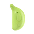 Rechargeable cat steam grooming brush in green or yellow with silicone teeth