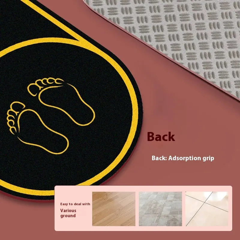 A black or pink faux leather yoga mat measuring 1400mm by 600mm with a 6mm thickness.