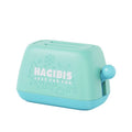 Switch game card storage box with weighted base in green, purple, and yellow purple colour options