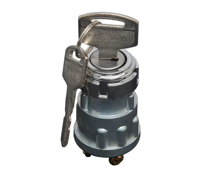 Copper car ignition switch with key for trucks and forklifts