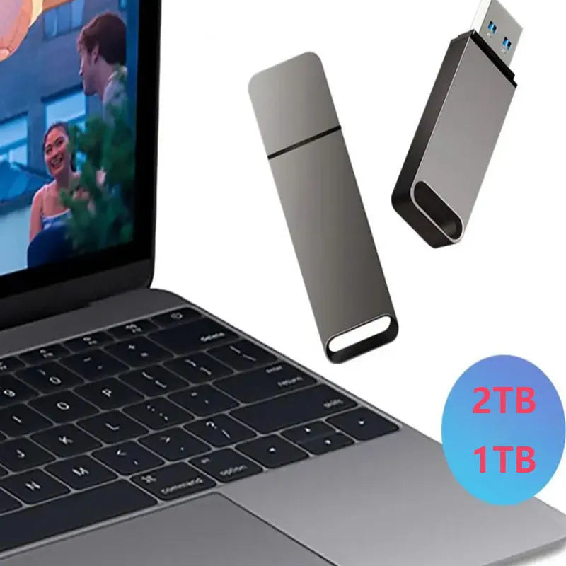 Customisable metal USB flash drive in black, red, or silver with graphic printing service