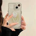 Tulip all-inclusive TPU phone case in gradient rose colour showing full edge and back coverage for iPhone