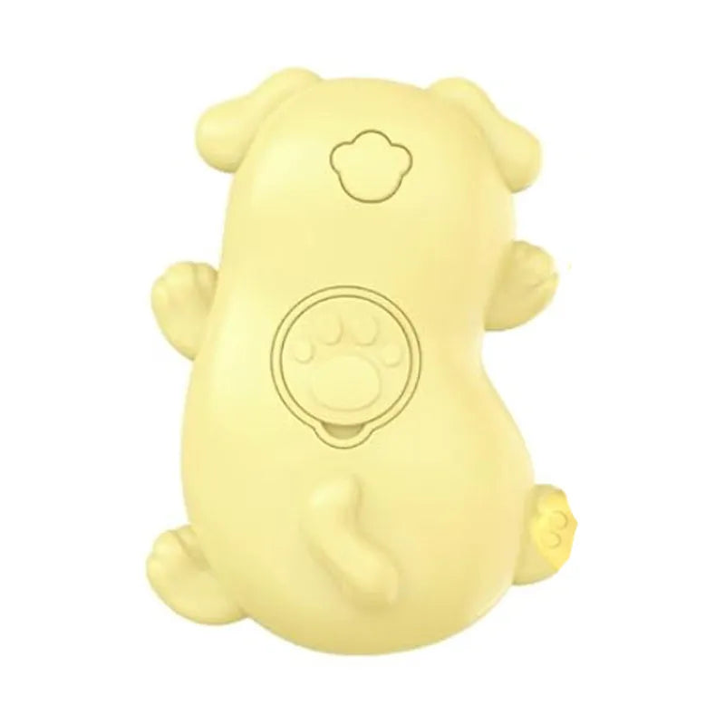 Steam grooming brush for cats and dogs on a white background.
