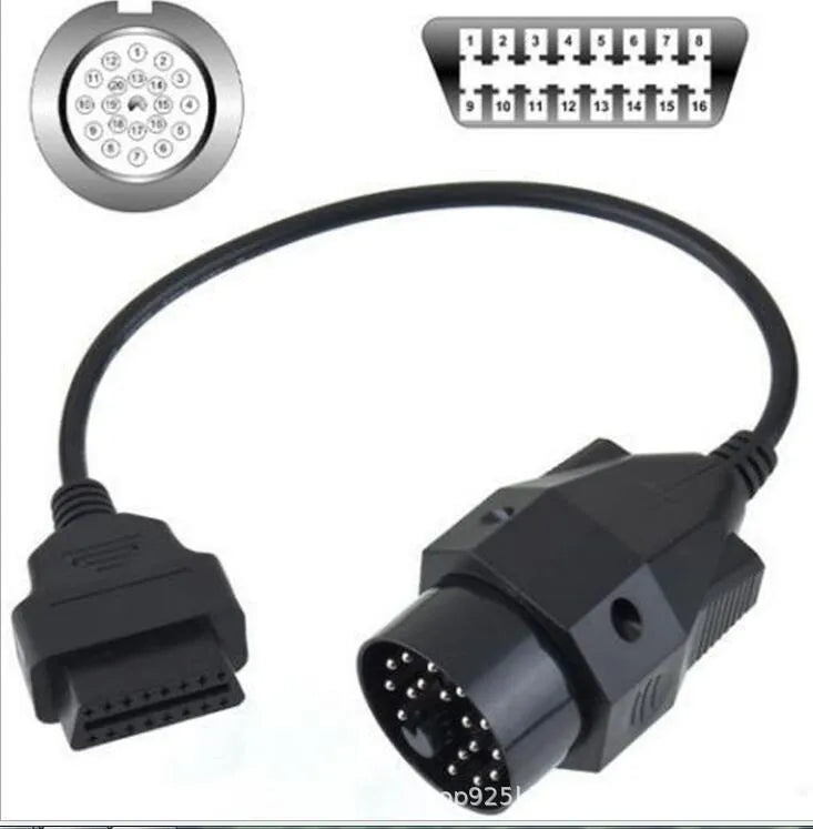 BMW 20-pin to OBD2 16-pin diagnostic adapter connector cable