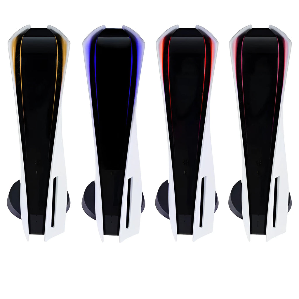 PS5 LED light bar decorative film sticker in pink, red, gold, and blue colours