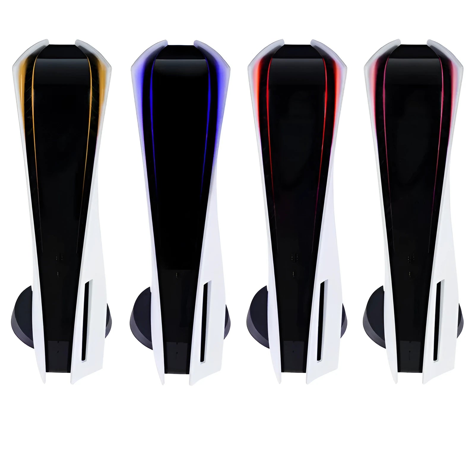 PS5 LED light bar decorative film sticker in pink, red, gold, and blue colours