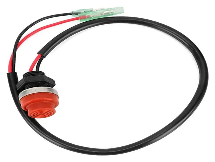 YAMAHA compatible motorboat engine kill switch with safety rope lanyard.