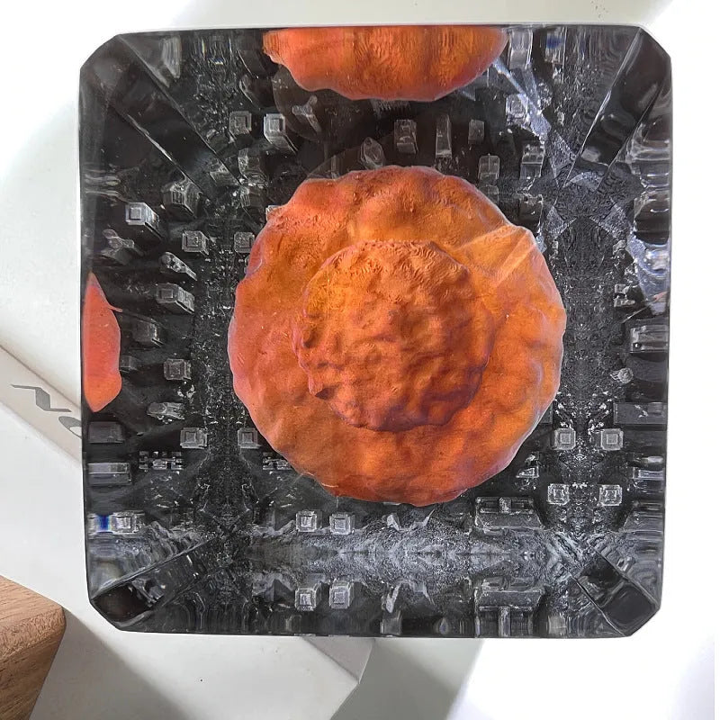 Small atomic mushroom cloud resin night lamp decoration in modern minimalist style
