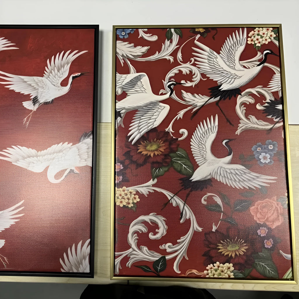 Canvas wall art painting with PS frame in multiple size options and colour choices for home decoration