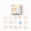 Penguin account stickers in varying widths from 20mm to 50mm with cute decorative designs