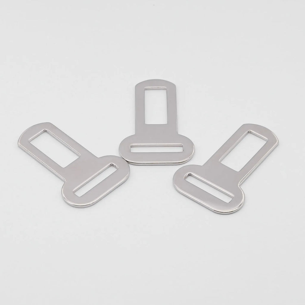 26mm silver metal pet safety belt buckle for dog leash and car restraint