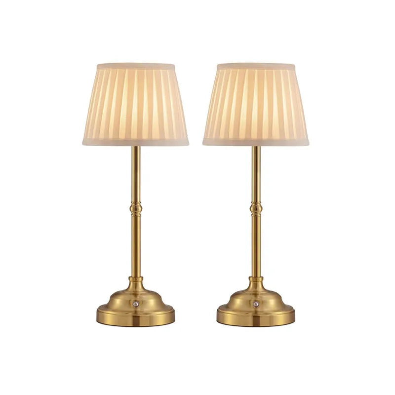 Nordic modern simple LED night lamp 14x40cm golden colour built-in battery
