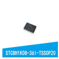 STC8H1K08-36I-TSSOP20 single chip microcontroller IC in TSSOP20 surface mount package for security protection equipment