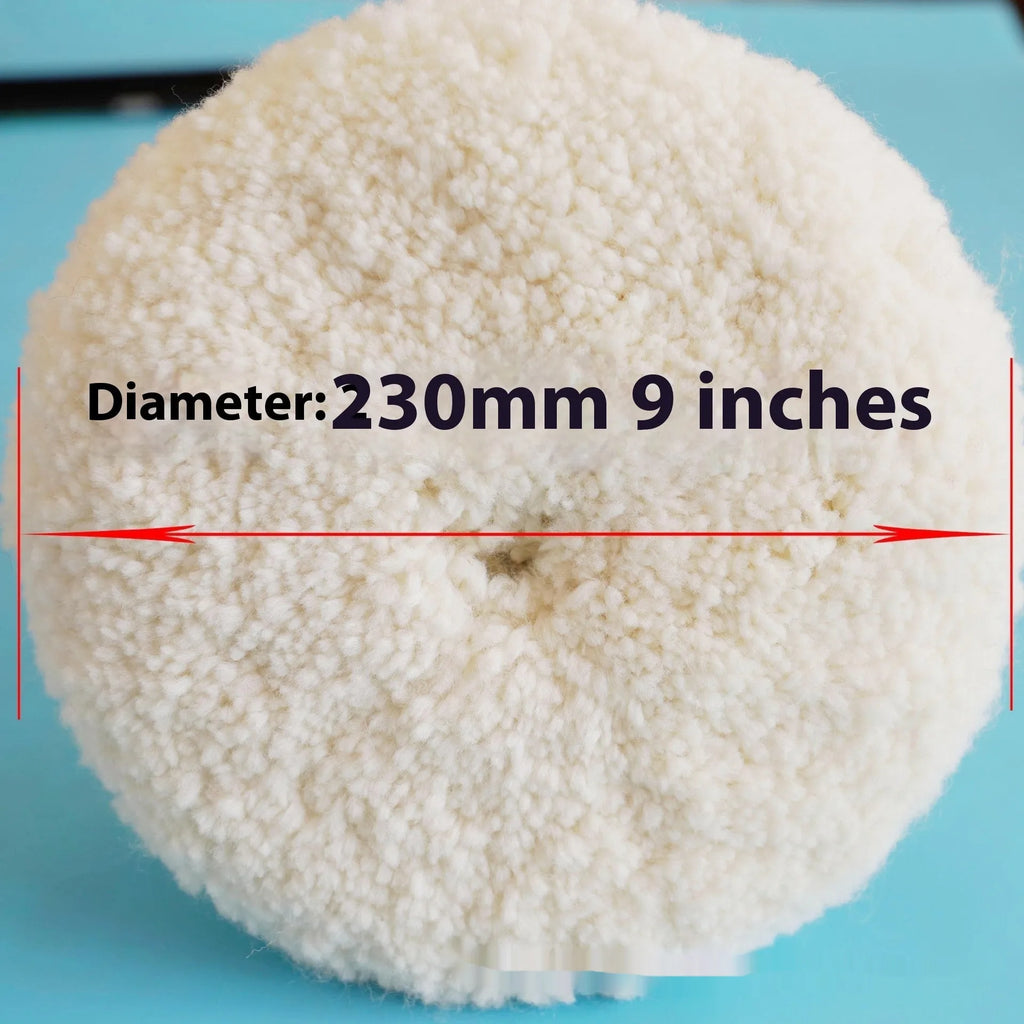 8-inch double-sided pure wool polishing wheel with M16 aperture for car paint mirror finishing