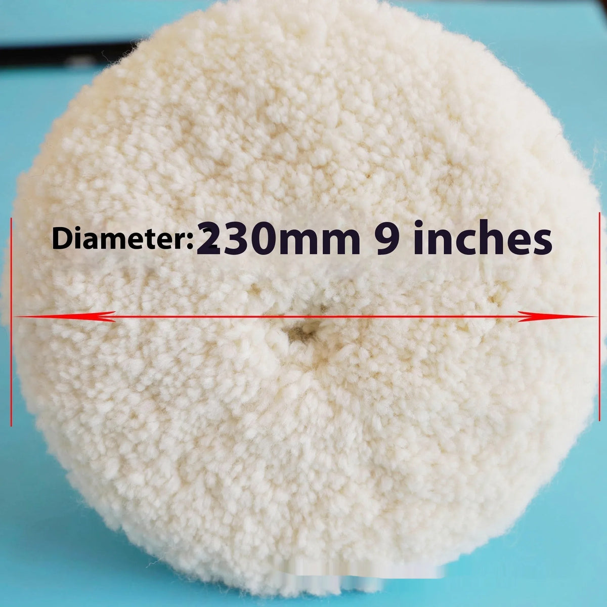 8-inch double-sided pure wool polishing wheel with M16 aperture for car paint mirror finishing
