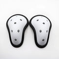 Black rubber genital protector for sports like Sanda, boxing, and hockey.
