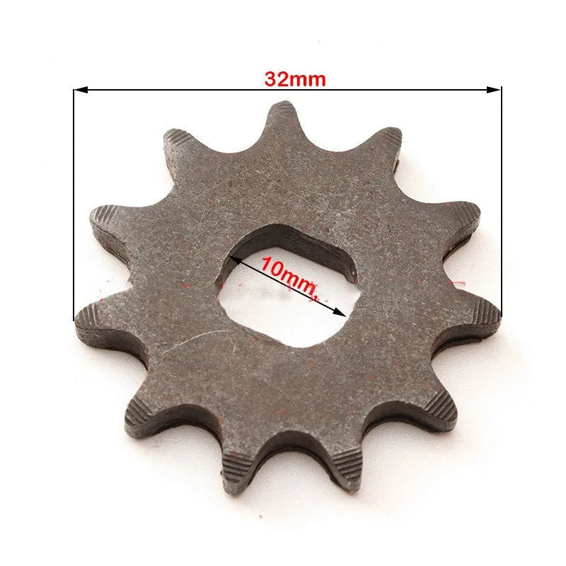 11-tooth cast iron motorcycle gear for 25hT8F chain reduction system