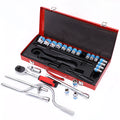 24-piece curved bow car repair wrench combination suit in chrome vanadium steel with wrench socket set