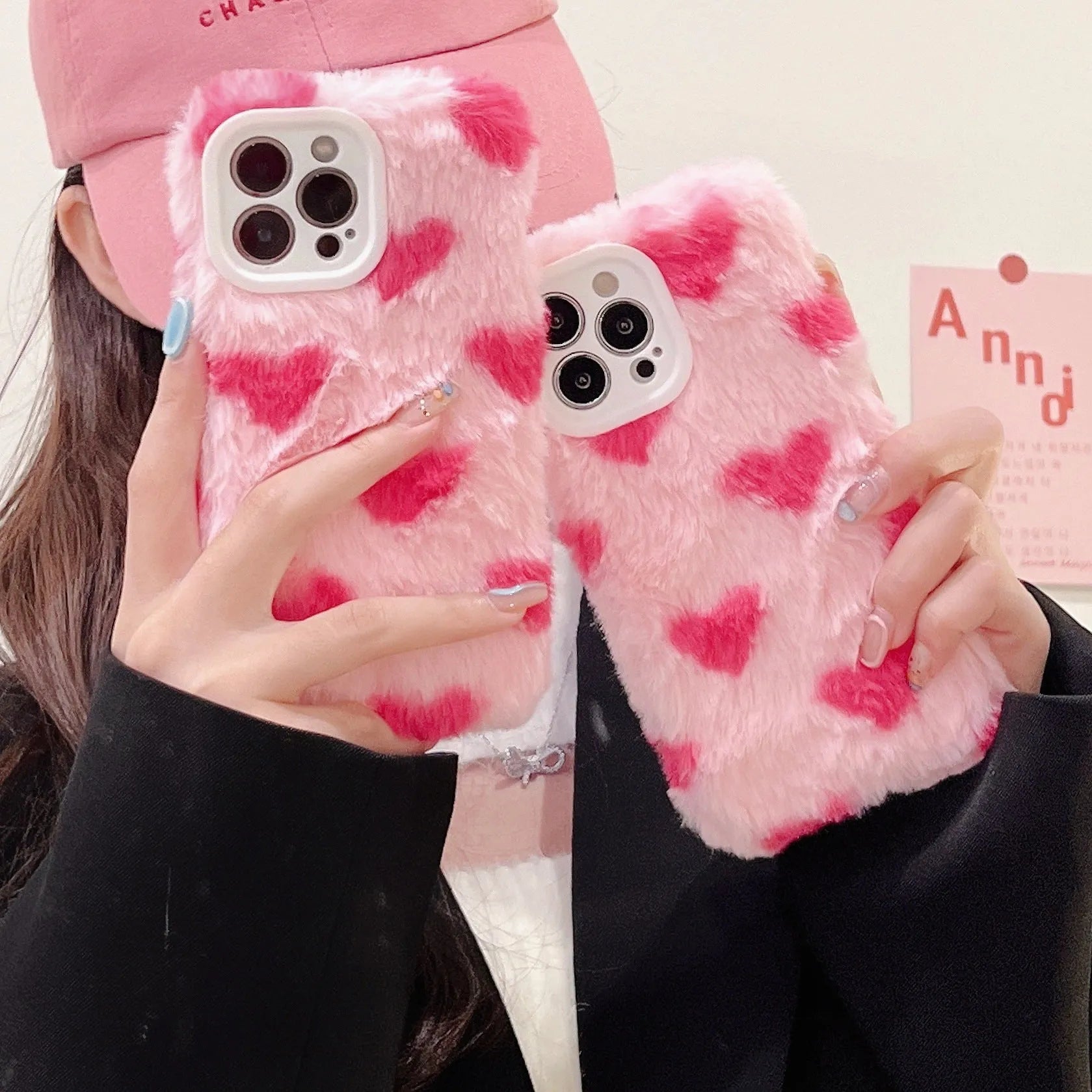 Pink cartoon design silicone back cover case for Apple iPhone