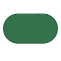 Green silicone waterproof placemat for cat food and water bowls on a floor.