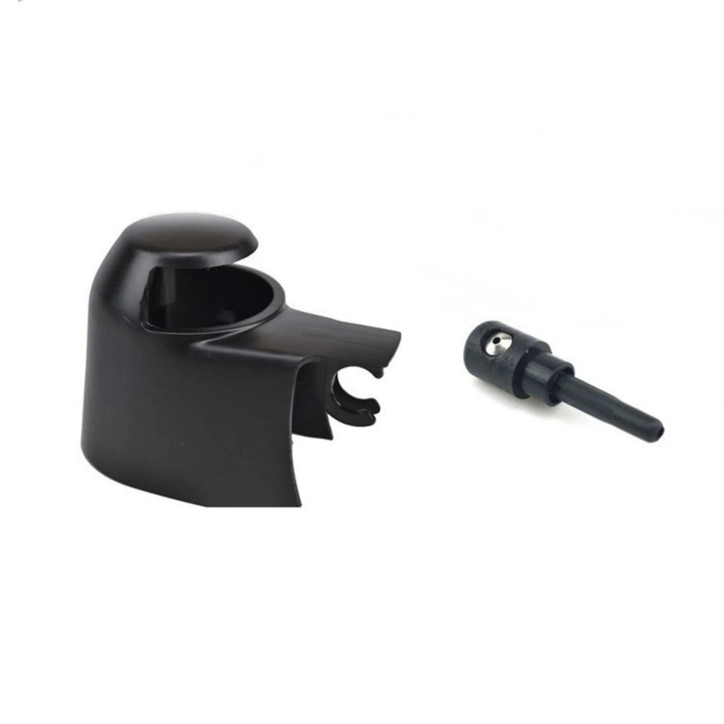 Black plastic rear wiper cover nozzle for Volkswagen Tiguan and Golf models