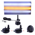 White MPT X009 car body dent repair detector kit with inspection light and magnetic base on a vehicle panel.
