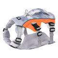 Reflective pet cooling chest strap in polyester material with adjustable design