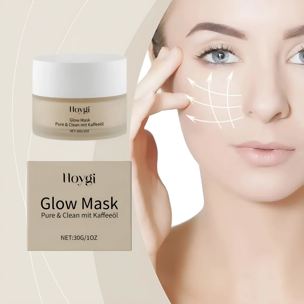 30g facial sheet mask with coffee seed oil and glycerin measuring 5.1x3.9cm