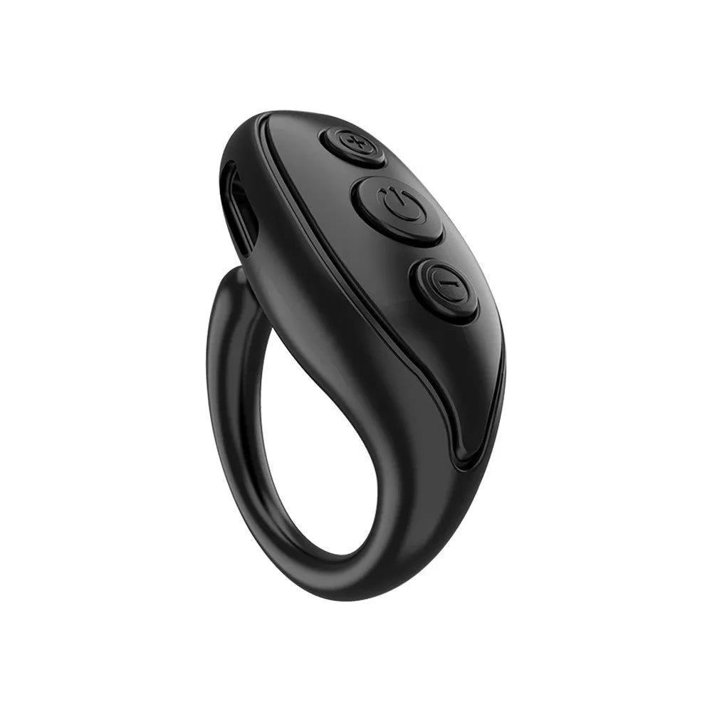 Bluetooth remote control for mobile phone camera, V5.3 chip, 50mAh battery, ABS plastic, black