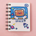 Small Astronaut series flipper notebook showing one of four space-themed cover designs.