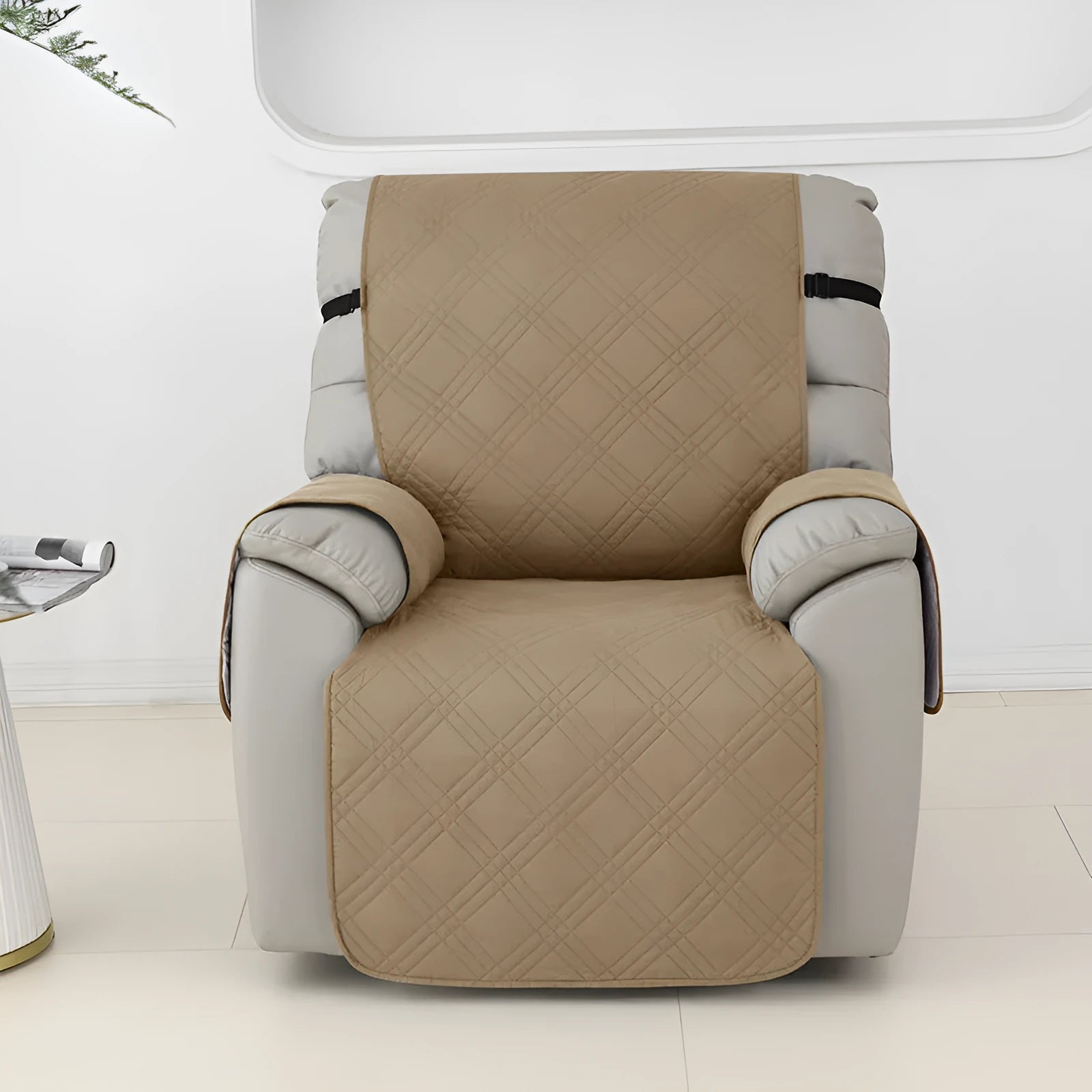 Waterproof quilted cover for a Chivas massage chair sofa in a choice of eight colours including burgundy and peacock blue.