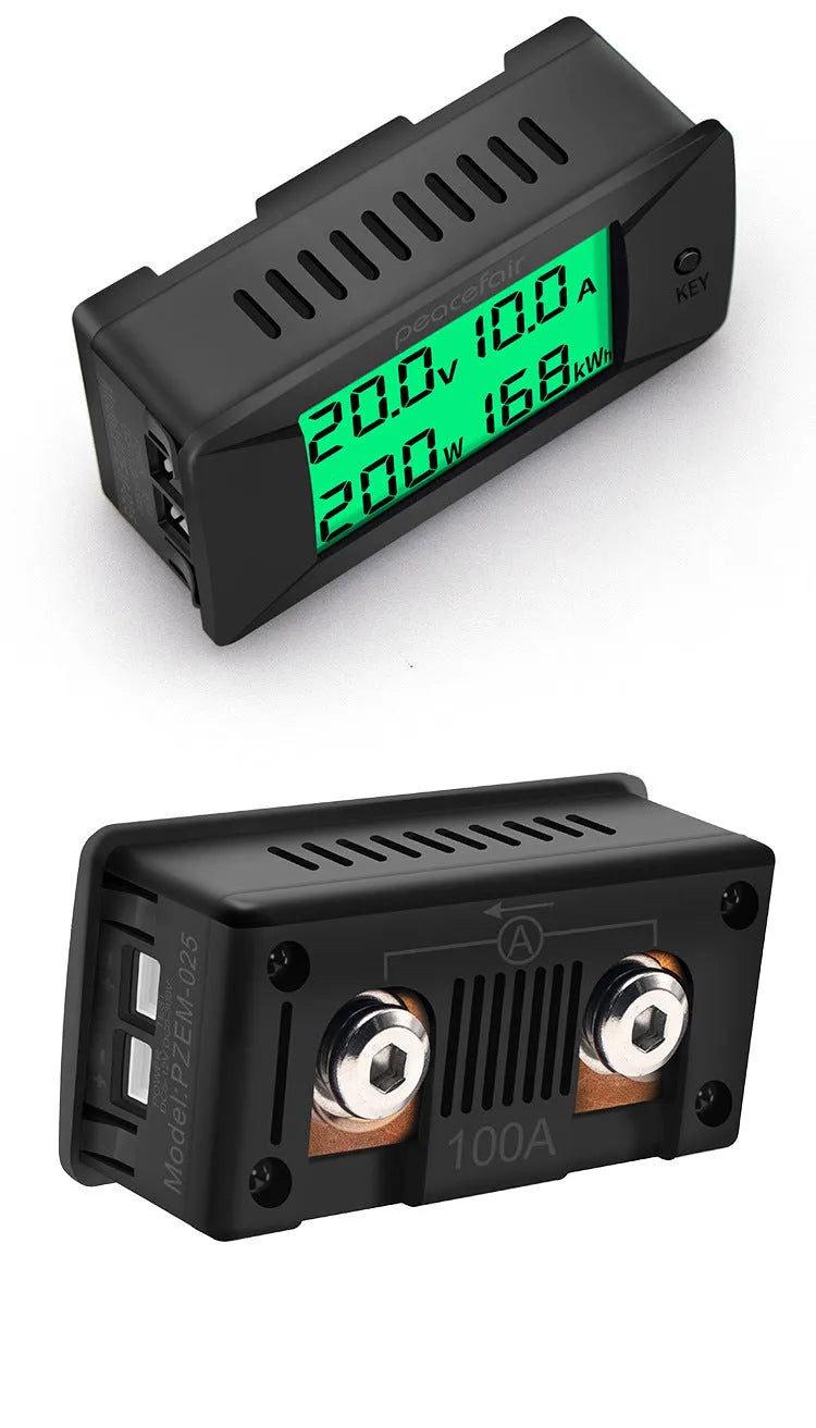 DC digital display voltmeter and ammeter panel meter with 0-300V range
