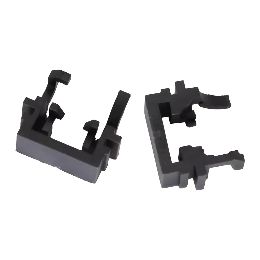 Black plastic LED headlight adapter for Ford Focus Mondeo Fiesta vehicles