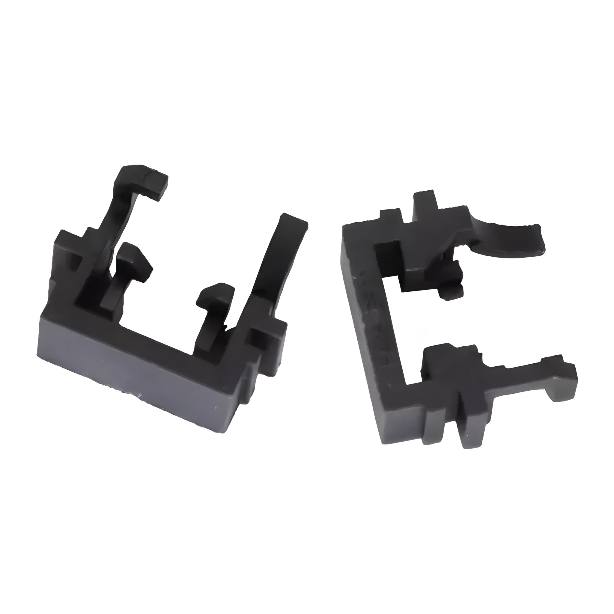 Black plastic LED headlight adapter for Ford Focus Mondeo Fiesta vehicles