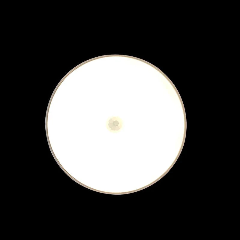 Small round night lamp with side push key, 86mm diameter, white light option