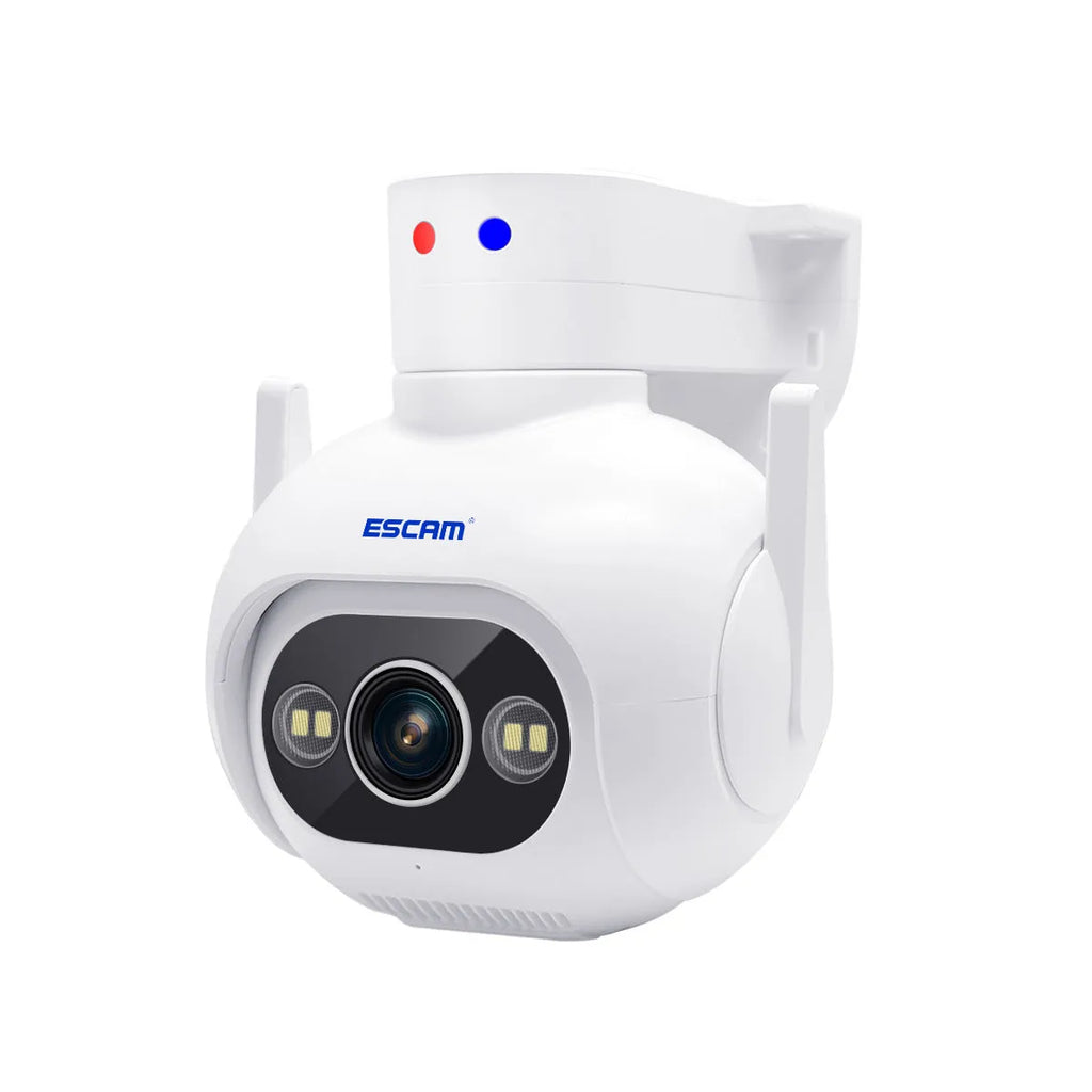 Outdoor 4MP IP66 security camera with wall mount bracket and colour night vision capability