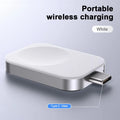 Black three-in-one magnetic wireless charger showing foldable portable design with charging surface