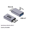 USB AM male to Micro-B female adapter for connecting older devices to modern USB ports