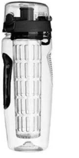 32oz Tritan fruit infuser water bottle with fruit cup in leakproof BPA-free design