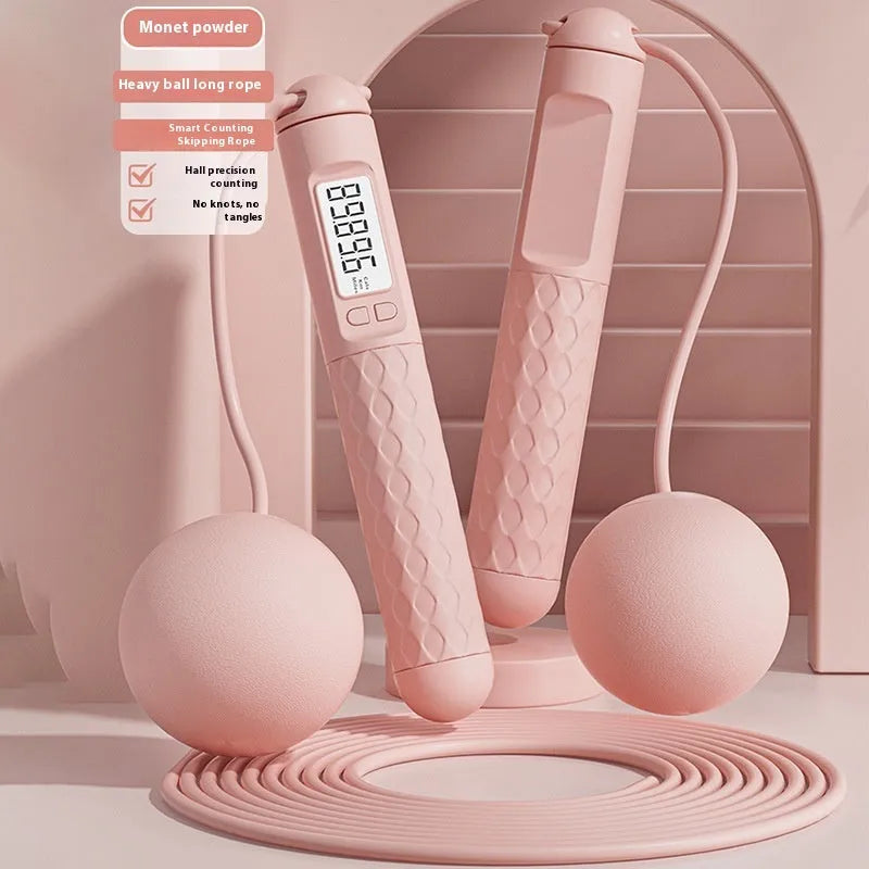 Skipping rope with ABS handles and bearing mechanism for fitness training
