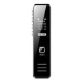 Small black or gold plastic portable digital voice recorder with display