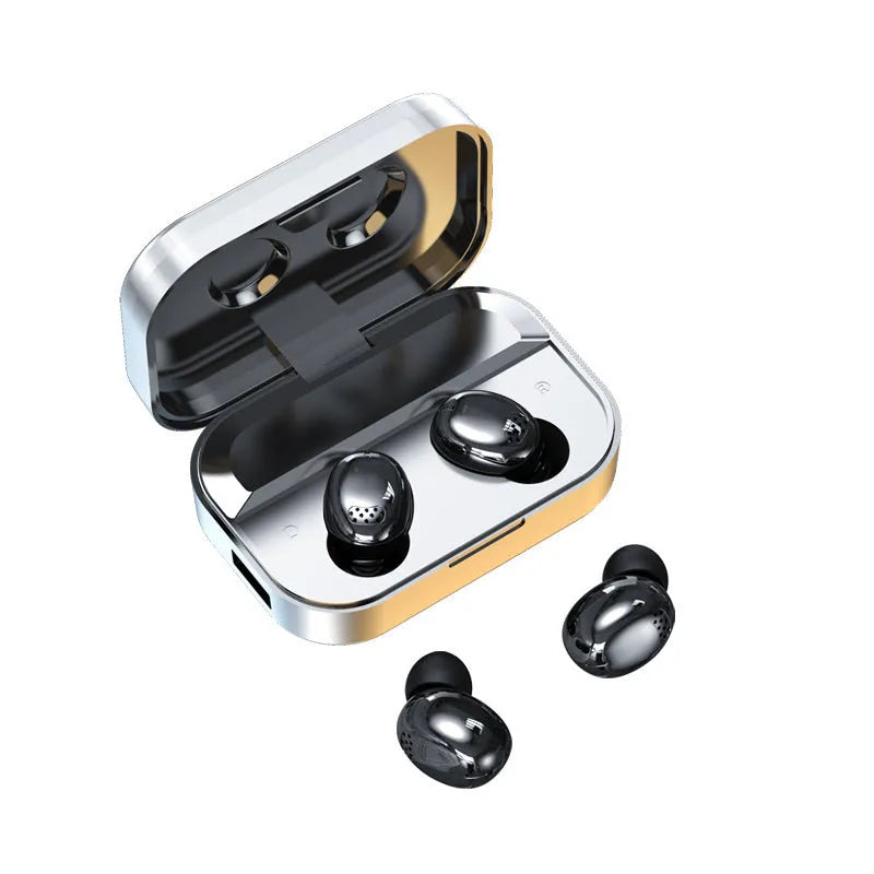 Black true wireless stereo sports earbuds with touch-sensitive controls on the housing.