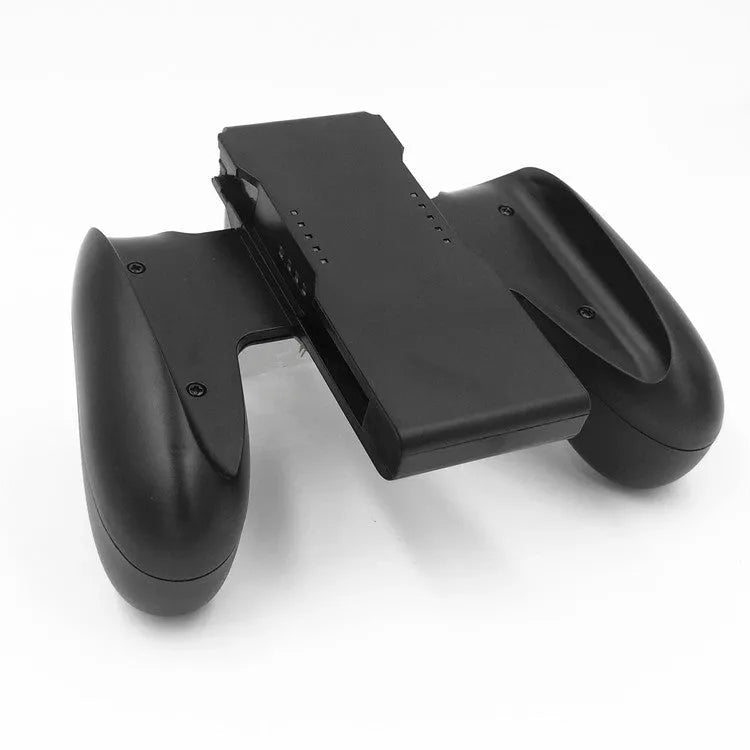 Black ABS handle grip for Nintendo Switch Joy-Con displaying 14x12x4cm size
