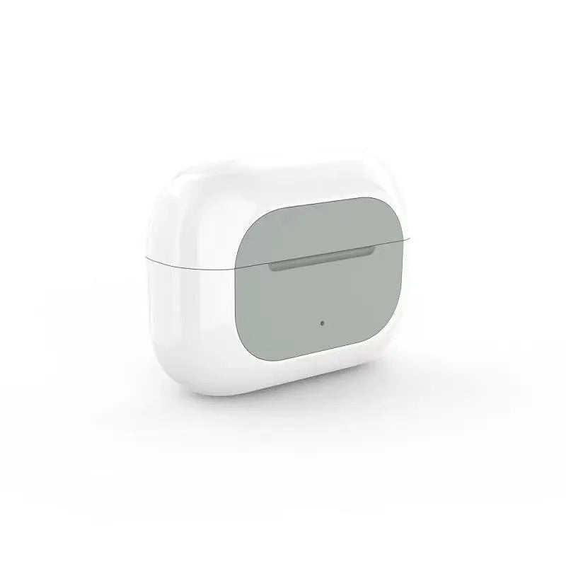 Jerry the mouse cartoon character on black, white, and yellow wireless Bluetooth headphones with earplugs.