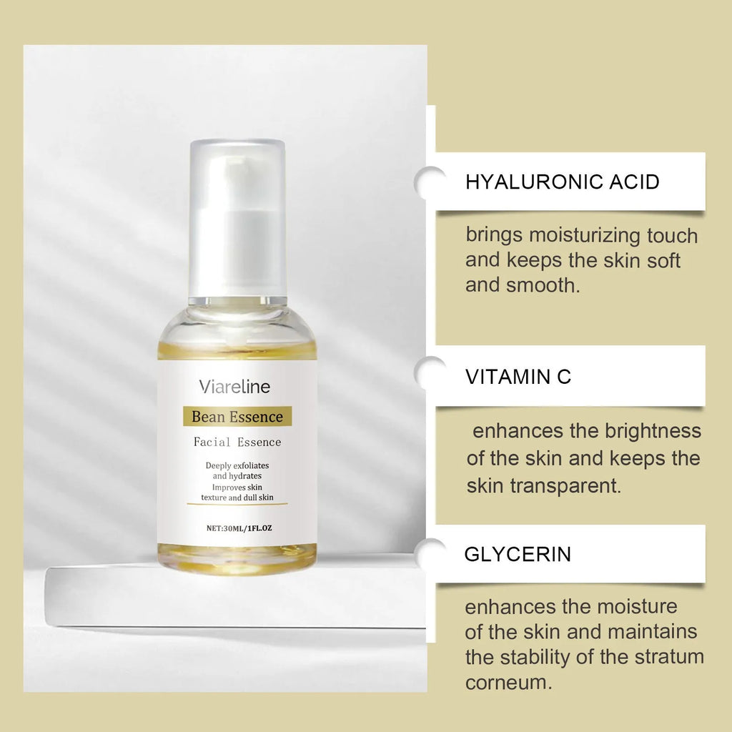 Daily Shin Moisturizer 30ml facial essence bottle with hyaluronic acid and vitamin C formula