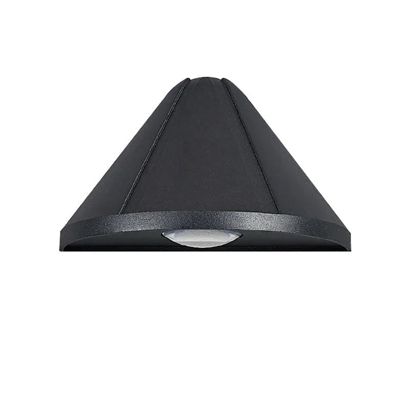Black bird's nest design waterproof aluminium LED lamp for courtyard or bedside.