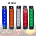 Trailer side marker warning light in five colour options with compact 9.6cm design