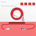 Type-C detachable mechanical keyboard navigation cable in multiple colours with USB connector