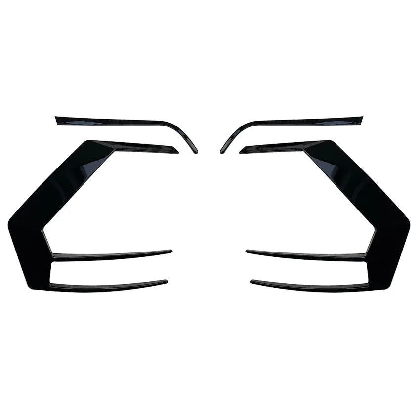 Rear air knife for Golf 7 R400 tail lamp in piano black ABS plastic